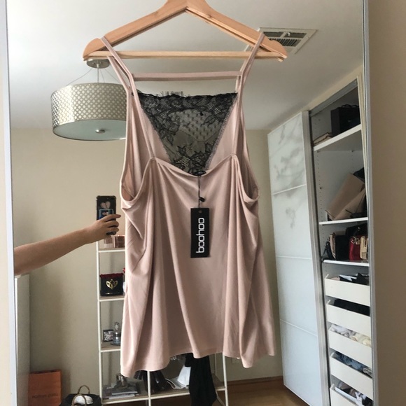 Boohoo Plus Lace Panel Detail camisole - Picture 3 of 4